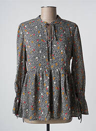 Blouse imprimé fantaisie manches longues noir MOLLY BRACKEN femme