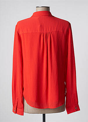Chemisier coupe droite manches longues rouge FREEMAN T.PORTER femme