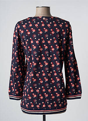 Blouse imprimé fantaisie manches 3/4 bleu MAE MAHE femme