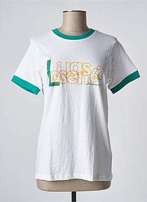 T-shirt coupe droite manches courtes blanc LOIS femme