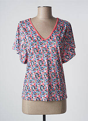 Top tissage jersey manches courtes rouge LOLA ESPELETA femme
