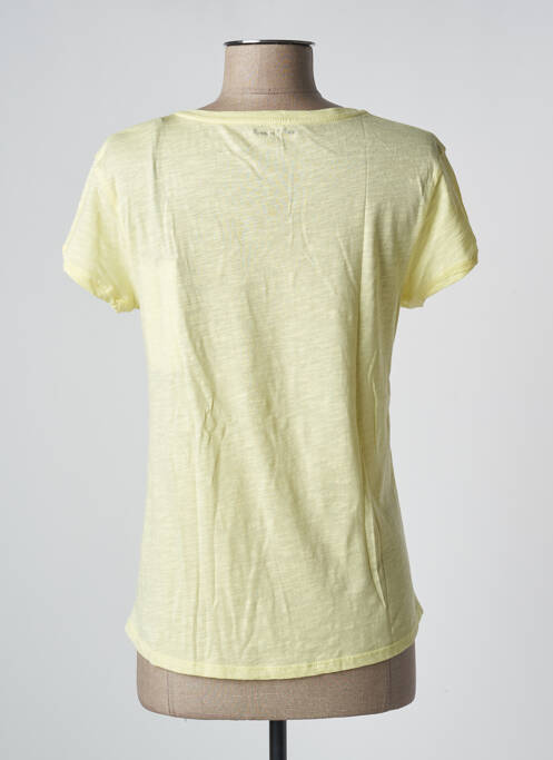 T-shirt coupe droite manches courtes jaune FREEMAN T.PORTER femme