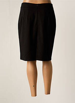 Jupe mi-longue stretch noir GUY DUBOUIS femme