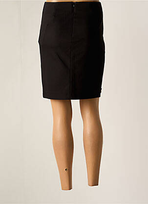 Jupe courte taille haute noir BLEU D'AZUR femme