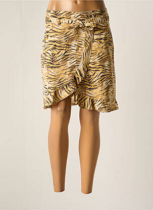 Jupe mi-longue stretch beige EVA KAYAN femme
