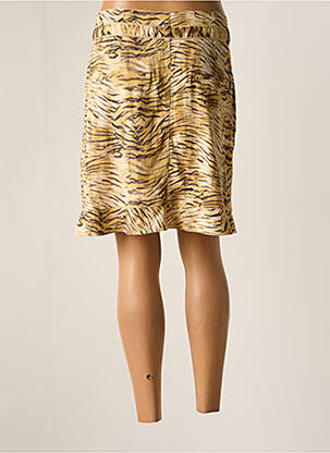 Jupe mi-longue stretch beige EVA KAYAN femme