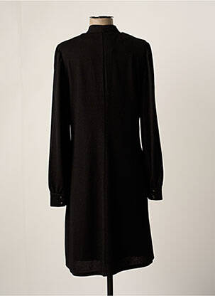Robe mi-longue manches longues manches longues noir ESQUALO femme