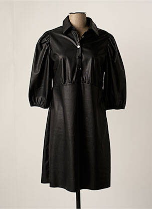 Robe mi-longue manches 3/4 manches 3/4 noir ESQUALO femme