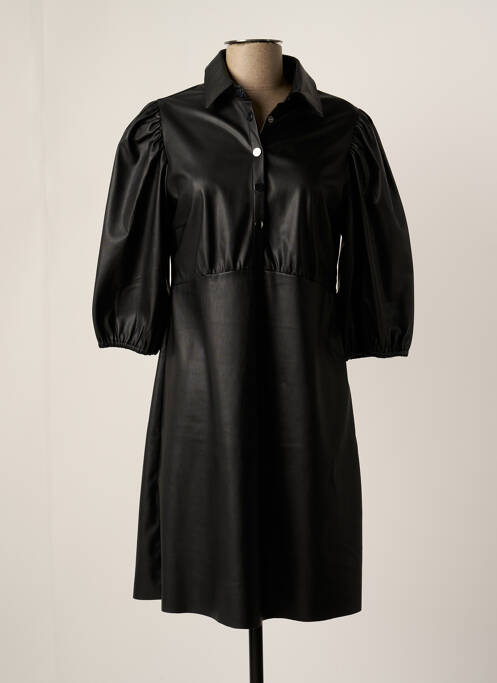 Robe mi-longue manches 3/4 manches 3/4 noir ESQUALO femme