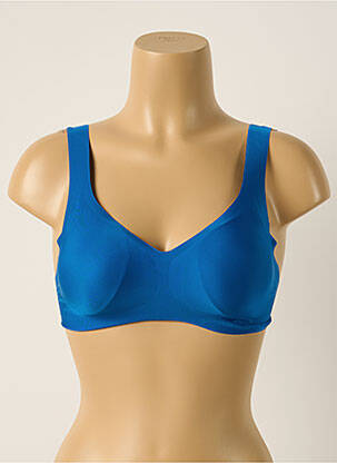Soutien-gorge effet matière satinée brassieres bleu SLOGGI femme