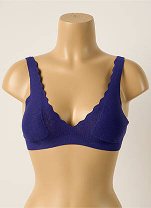 Soutien-gorge sans armature brassieres bleu SLOGGI femme