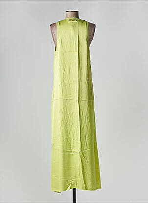 Robe longue sans manche sans manche vert FRACOMINA femme