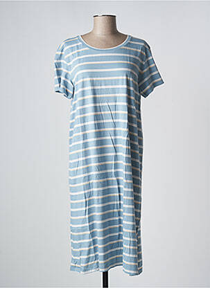 Robe mi-longue manches courtes manches courtes bleu PATAGONIA femme