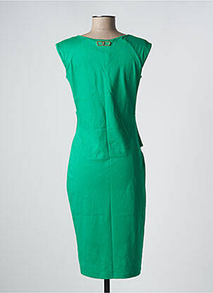 Robe mi-longue sans manche sans manche vert FRACOMINA femme