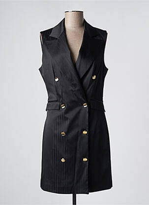 Robe mi-longue sans manche sans manche noir FRACOMINA femme