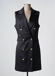 Robe mi-longue sans manche sans manche noir FRACOMINA femme