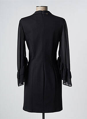 Robe mi-longue manches longues manches longues noir FRACOMINA femme