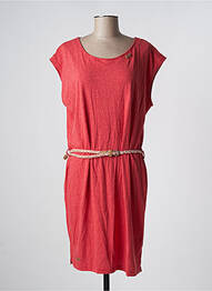 Robe mi-longue manches courtes manches courtes rouge RAGWEAR femme