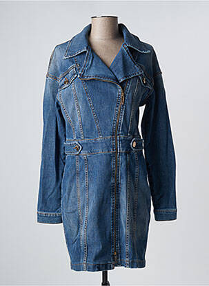 Robe courte manches longues manches longues bleu FRACOMINA femme
