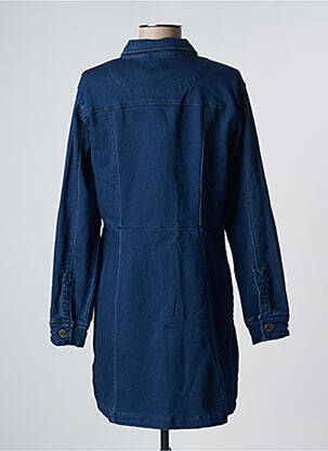 Robe courte manches longues manches longues bleu WAXX femme