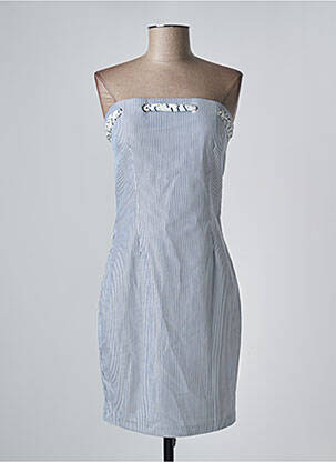 Robe courte sans manche sans manche bleu FRACOMINA femme