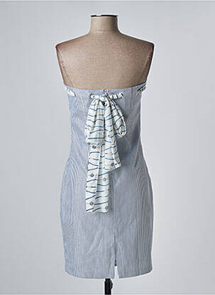 Robe courte sans manche sans manche bleu FRACOMINA femme