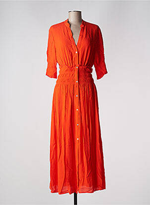 Robe longue orange FRACOMINA pour femme