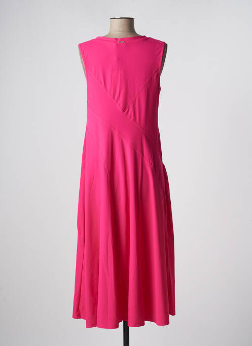 Robe longue coupe évasée sans manche rose MC PLANET femme