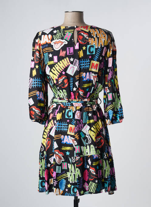 Robe mi-longue manches 3/4 manches 3/4 noir FRACOMINA femme