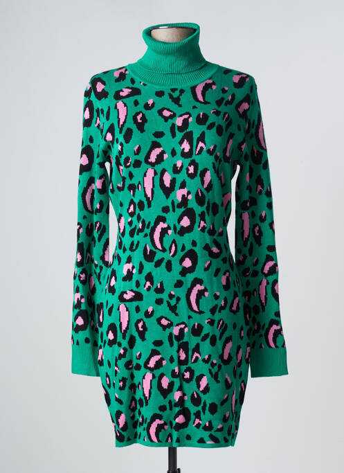 Robe pull coupe cintrée manches longues vert FRACOMINA femme