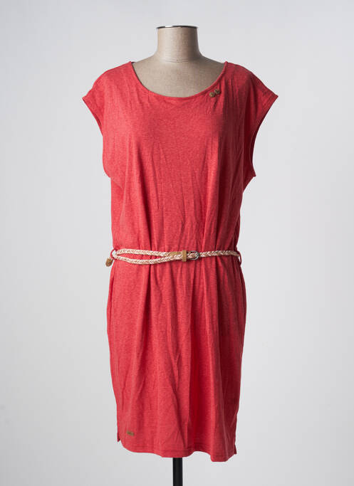Robe mi-longue manches courtes manches courtes rouge RAGWEAR femme