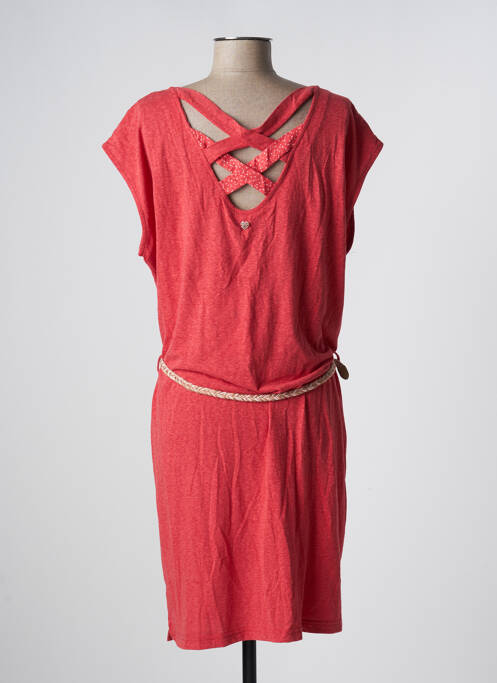 Robe mi-longue rouge RAGWEAR pour femme