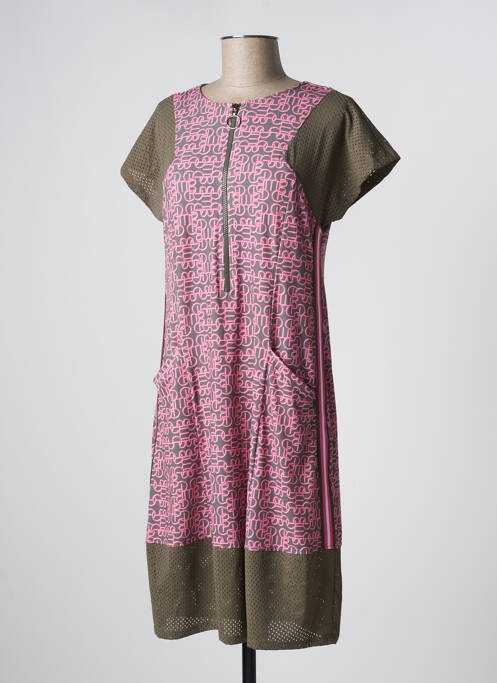 Robe mi-longue vert MC PLANET pour femme