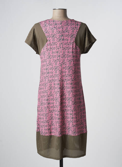 Robe mi-longue vert MC PLANET pour femme