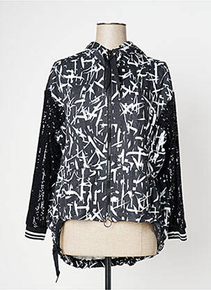 Veste casual col rond noir MC PLANET femme