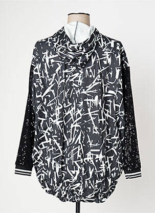 Veste casual col rond noir MC PLANET femme