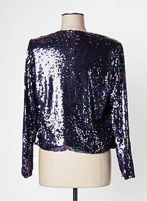 Veste casual col rond violet SURKANA femme