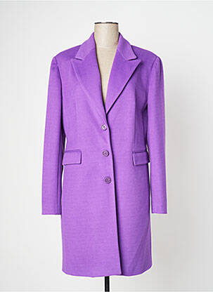 Manteau long violet FRACOMINA pour femme