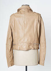 Veste en cuir beige OAKWOOD pour femme seconde vue