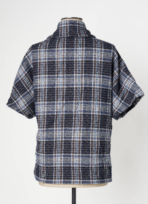 Veste casual coupe droite bleu LAUREN VIDAL femme