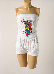 Combishort blanc VON DUTCH pour femme seconde vue