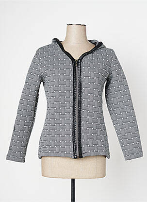 Veste casual col rond noir LO! LES FILLES femme