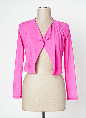 Gilet manches longues stretch rose MC PLANET femme