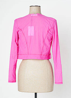 Gilet manches longues stretch rose MC PLANET femme