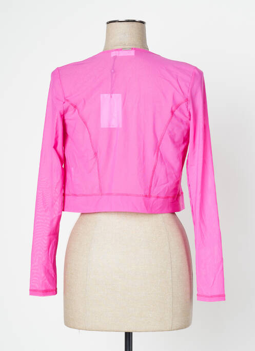 Gilet manches longues rose MC PLANET pour femme