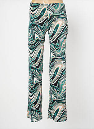 Pantalon flare stretch taille normale vert LAUREN VIDAL femme