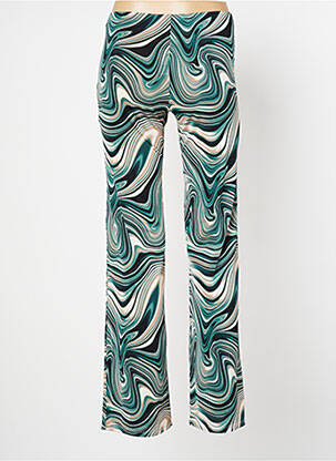 Pantalon flare stretch taille normale vert LAUREN VIDAL femme
