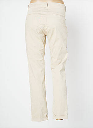 Pantalon 7/8 stretch taille normale beige FRACOMINA femme