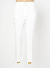 Pantalon 7/8 stretch taille normale blanc FRACOMINA femme
