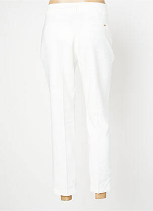 Pantalon 7/8 stretch taille normale blanc FRACOMINA femme